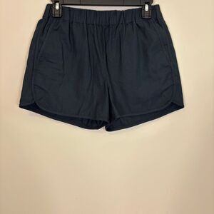 New Madewell Black Cotton Blend Pull On Shorts w/ Pockets Size XS
